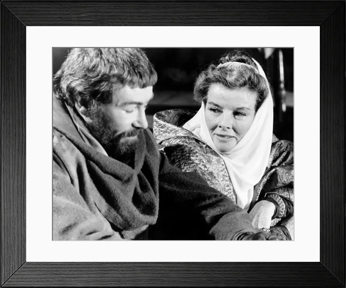 Framed Print : THE LION IN WINTER, from left, Peter O'Toole, Katharine Hepburn, 1968