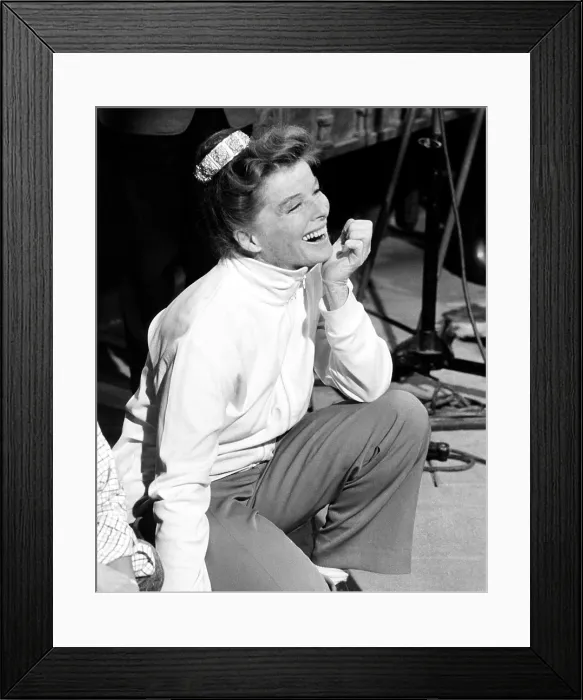 Framed Print : THE LION IN WINTER, Katharine Hepburn, in rehearsal, 1968