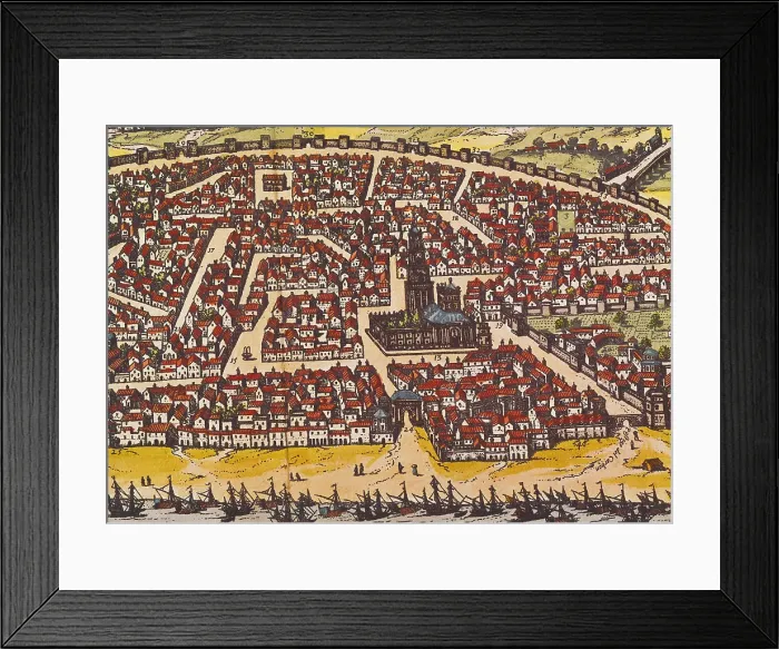 Framed Print : ORTELIUS, Abraham (1527-1598); BRAUN, George (1541-1622); HOGENBERG, Franz (1535-1590). Civitatis Orbis Terrarum (Theatrum orbis terrarum). 1572-1617. Seville. Detail. Etching Framed Print : ORTELIUS, Abraham (1527-1598); BRAUN, George (1541-1622); HOGENBERG, Franz (1535-1590). Civitatis Orbis Terrarum (Theatrum orbis terrarum). 1572-1617. Seville. Detail. Etching