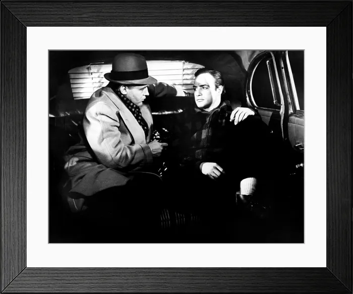Framed Print : ON THE WATERFRONT, Rod Steiger, Marlon Brando, 1954 Framed Print : ON THE WATERFRONT, Rod Steiger, Marlon Brando, 1954