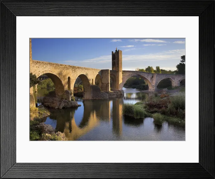 Framed Print : SPAIN. Besalu. Romanesque bridge over the Fluvi river. Romanesque art. - Lucas Vallecillos / Iberfoto / Everett Collection (356400)**US SALES ONLY** Framed Print : SPAIN. Besalu. Romanesque bridge over the Fluvi river. Romanesque art. - Lucas Vallecillos / Iberfoto / Everett Collection (356400)**US SALES ONLY**