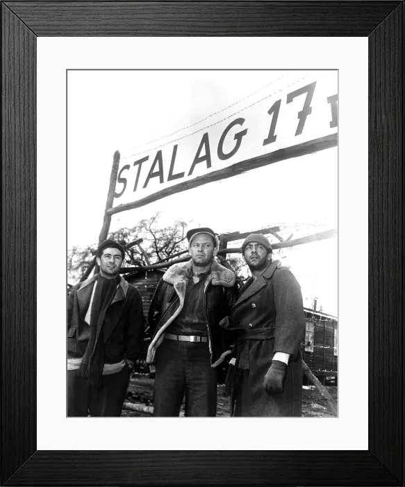 Framed Print : STALAG 17, Harvey Lembeck, William Holden, Robert Strauss, 1953 Framed Print : STALAG 17, Harvey Lembeck, William Holden, Robert Strauss, 1953