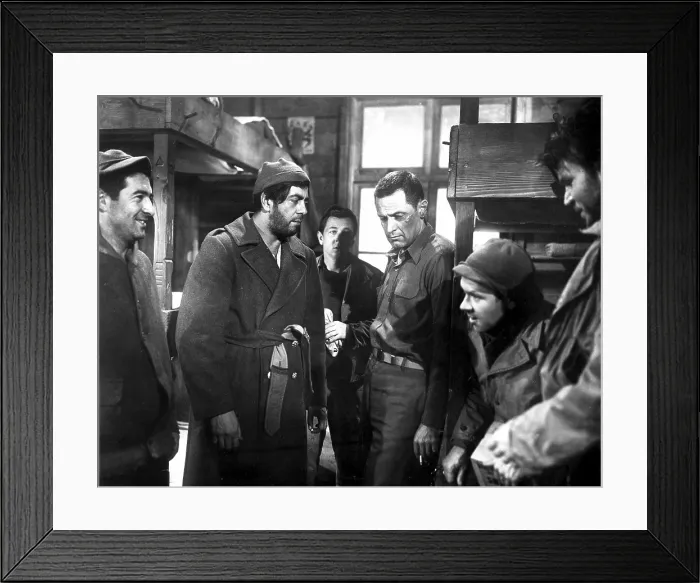 Framed Print : STALAG 17, Harvey Lembeck, Robert Strauss, William Holden, Richard Erdman, Neville Brand, 1953