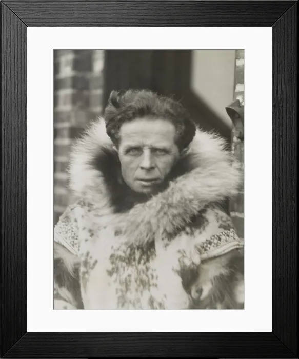 Framed Print : Leonhard Seppala, winner of the first annual sled dog race held at Lake Placid, Jan 23, 1928