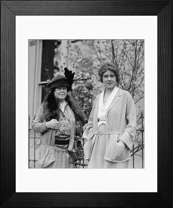 Framed Print : Alva Vanderbilt Belmont and Clare Boothe, April 28, 1923. Before Booth's marriage to George Tuttle Brokaw, she worked for the National Woman's Party in Washington, D.C Framed Print : Alva Vanderbilt Belmont and Clare Boothe, April 28, 1923. Before Booth's marriage to George Tuttle Brokaw, she worked for the National Woman's Party in Washington, D.C