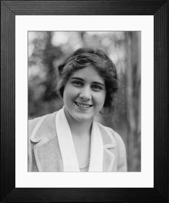 Framed Print : Clare Boothe at age 20 when she worked for the National Woman's Party in Washington, D.C. April 28, 1923. (BSLOC_2015_17_178)