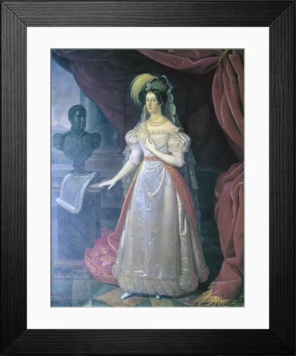Framed Print : Maria Cristina of Savoy, wife of Ferdinand II of Bourbon (Maria Cristina di Savoia moglie di Ferdinando II di Borbone), by Carlo de Falco, 1834, 19th Century, oil on canvas Framed Print : Maria Cristina of Savoy, wife of Ferdinand II of Bourbon (Maria Cristina di Savoia moglie di Ferdinando II di Borbone), by Carlo de Falco, 1834, 19th Century, oil on canvas