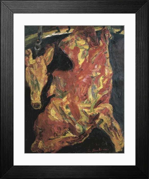 Framed Print : SOUTINE, Chaim (1894-1943). Ox and calf's head. 1925. Expressionism. Oil on canvas. FRANCE. Paris. Orangerie Museum Framed Print : SOUTINE, Chaim (1894-1943). Ox and calf's head. 1925. Expressionism. Oil on canvas. FRANCE. Paris. Orangerie Museum