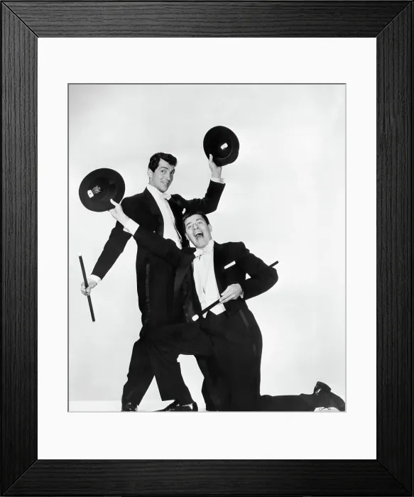 Framed Print : LIVING IT UP, from left: Dean Martin, Jerry Lewis, 1954