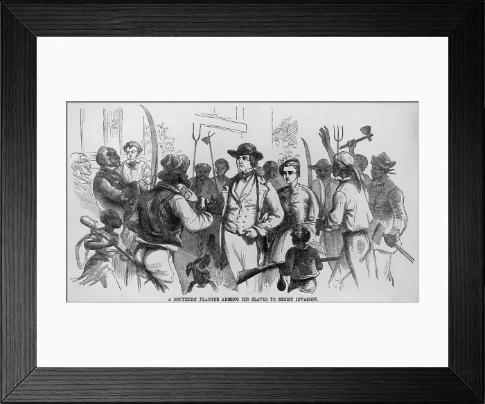 Framed Print : After John Brown's Harpers Ferry raid of October 16-18, 1859, slave owners feared abolitionist provoked slave rebellions Framed Print : After John Brown's Harpers Ferry raid of October 16-18, 1859, slave owners feared abolitionist provoked slave rebellions