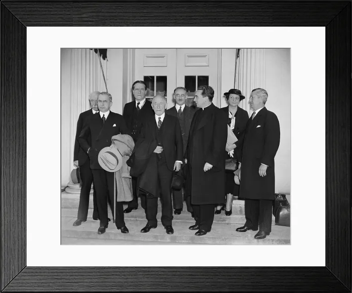 Framed Print : Advocates for Jewish refugees after meeting with President Franklin Roosevelt