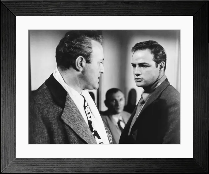 Framed Print : ON THE WATERFRONT, from left: Lee J. Cobb, Marlon Brando, 1954 Framed Print : ON THE WATERFRONT, from left: Lee J. Cobb, Marlon Brando, 1954