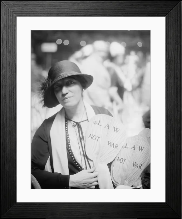 Framed Print : Caroline O'Day, advocating LAW NOT WAR on June 26, 1924. She was then Associate Chairwoman of the New York State Democratic Party. (BSLOC_2015_17_186) Framed Print : Caroline O'Day, advocating LAW NOT WAR on June 26, 1924. She was then Associate Chairwoman of the New York State Democratic Party. (BSLOC_2015_17_186)