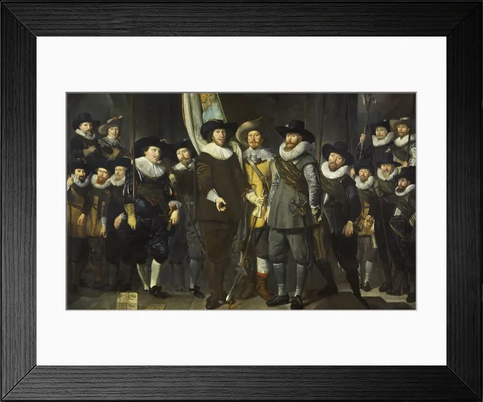 Framed Print : Company of Captain Allaert Cloeck and of Lieutenant Lucas Rotgans, Amsterdam, 1632, Dutch painting. By Thomas de Keyser, oil on canvas