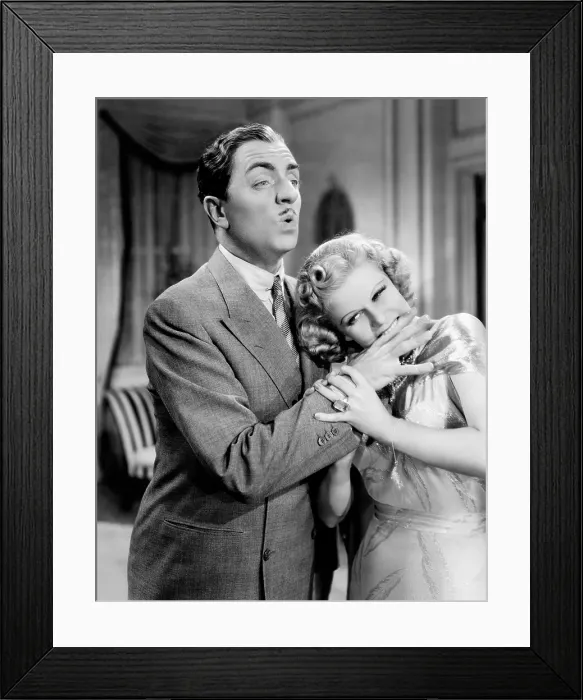 Framed Print : LIBELED LADY, from left, William Powell, Jean Harlow, 1936