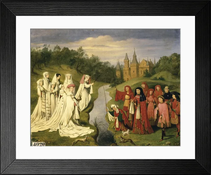 Framed Print : DEBACQ, Charles Alexandre (1804-1850). Dukes and Duchesses of Burgundy from Philip the Bold to Charles the Bold. 1841. Oil on canvas. FRANCE. Versailles Framed Print : DEBACQ, Charles Alexandre (1804-1850). Dukes and Duchesses of Burgundy from Philip the Bold to Charles the Bold. 1841. Oil on canvas. FRANCE. Versailles
