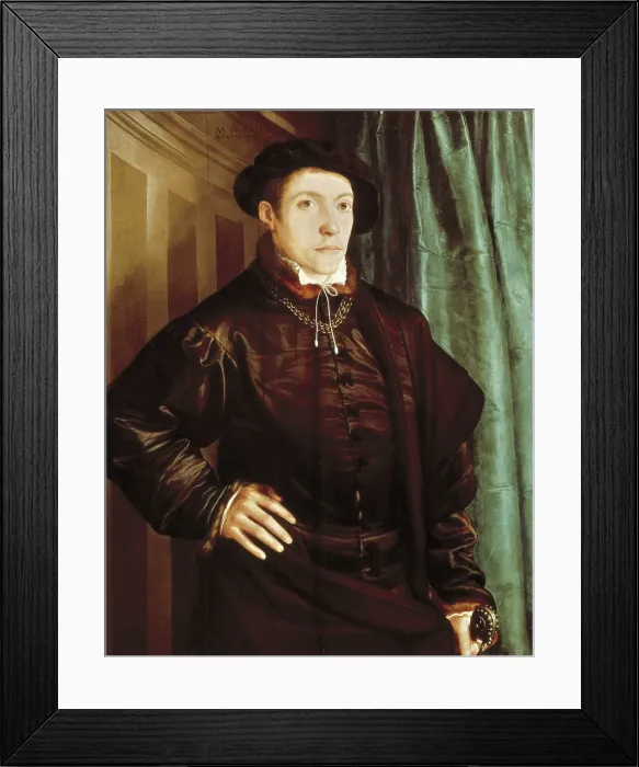 Framed Print : AMBERGER, Christoph (1500-1561). Christoph Fugger. mid. 16th c. Flemish art. Oil on wood. GERMANY. Munich. Alte Pinakothek (Old Pinacotheca) Framed Print : AMBERGER, Christoph (1500-1561). Christoph Fugger. mid. 16th c. Flemish art. Oil on wood. GERMANY. Munich. Alte Pinakothek (Old Pinacotheca)
