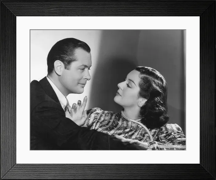 Framed Print : LIVE, LOVE AND LEARN, from left: Robert Montgomery, Rosalind Russell, 1937