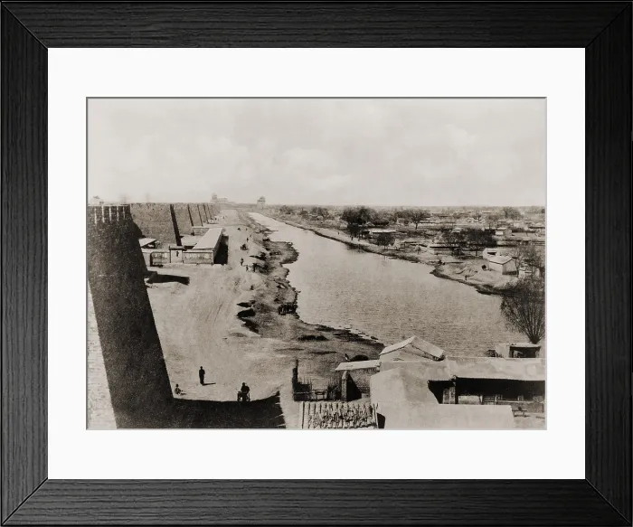 Framed Print : Beijing end of the China's ancient Grand Canal the world's oldest and longest. Its construction began in the 5th century B.C