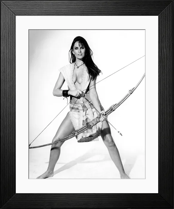 Framed Print : AT THE EARTH'S CORE, Caroline Munro, 1976 Framed Print : AT THE EARTH'S CORE, Caroline Munro, 1976