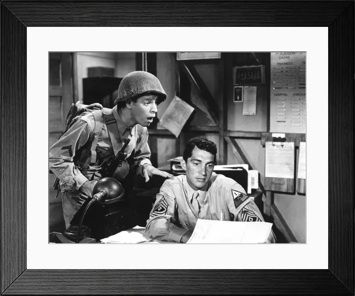 Framed Print : AT WAR WITH THE ARMY, Jerry Lewis, Dean Martin, 1950