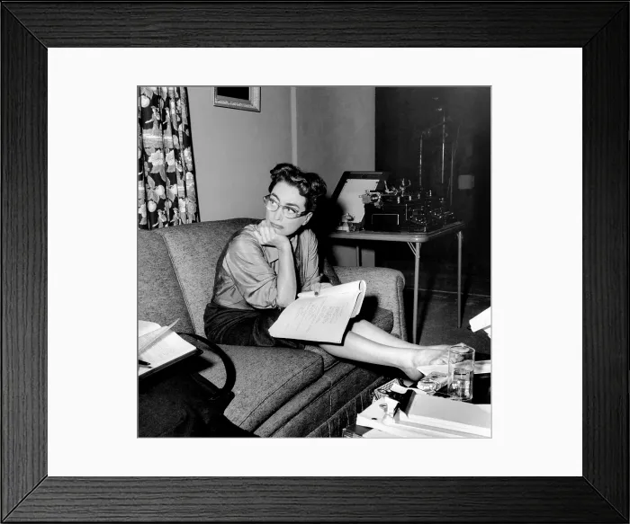 Framed Print : AUTUMN LEAVES, Joan Crawford, on-set, 1956