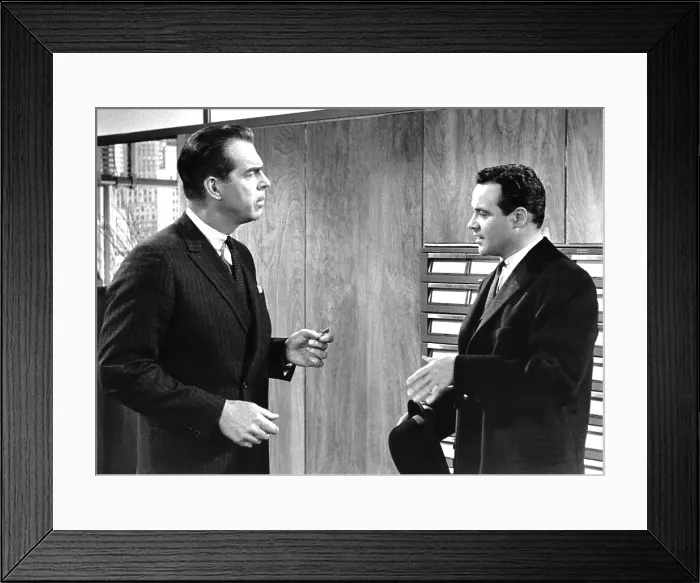 Framed Print : THE APARTMENT, Fred MacMurray, Jack Lemmon, 1960