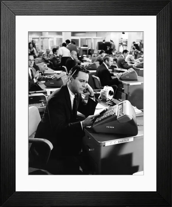 Framed Print : THE APARTMENT, Jack Lemmon, 1960