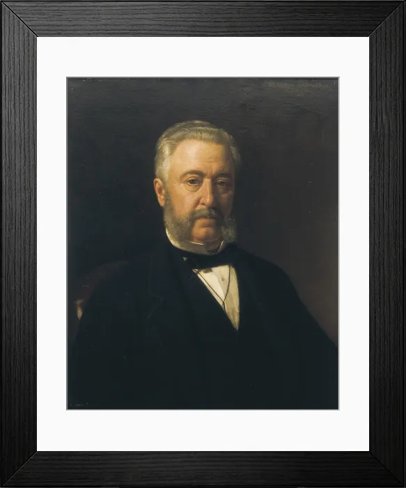 Framed Print : ESPALTER Y RULL, Joaquin (1809-1880). Ramon de Campoamor. 1870s. Oil on canvas. SPAIN. Madrid. Madrid Atheneum. - CAGP / Iberfoto / Everett Collection (397882)**US SALES ONLY**