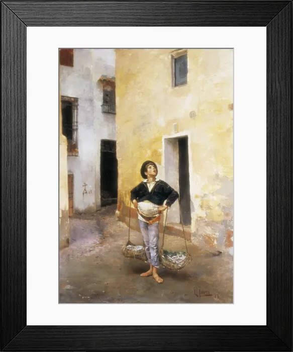 Framed Print : TALAVERA, Leoncio (1853-1878). The Cenachero (Fish Seller). Oil on canvas. - J. Bedmar / Iberfoto / Everett Collection (281233)**US SALES ONLY** Framed Print : TALAVERA, Leoncio (1853-1878). The Cenachero (Fish Seller). Oil on canvas. - J. Bedmar / Iberfoto / Everett Collection (281233)**US SALES ONLY**