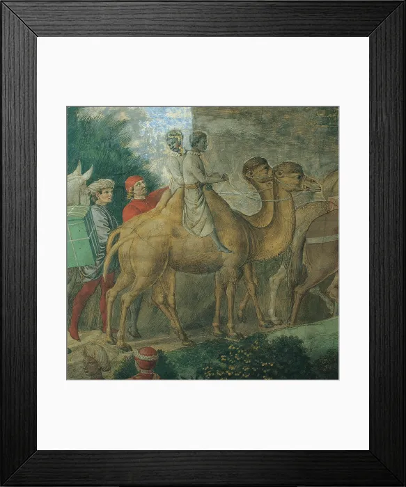 Framed Print : Frescoes of the Chapel of the Magi, by Benozzo di Lese di Sandro known as Benozzo Gozzoli, 15th Century, 1459 -1460 about, fresco, - Italy, Tuscany, Florence