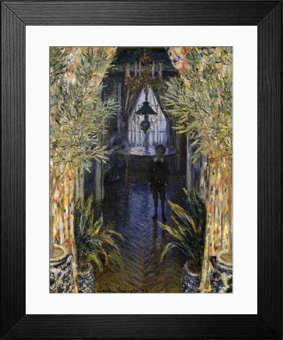 Framed Print : MONET, Claude (1840-1926). Corner of a Flat. 1875. In the middle, Jean Monet, the artist's son; at the background, Camille Monet, his wife, in Argenteuil. Impressionism Framed Print : MONET, Claude (1840-1926). Corner of a Flat. 1875. In the middle, Jean Monet, the artist's son; at the background, Camille Monet, his wife, in Argenteuil. Impressionism
