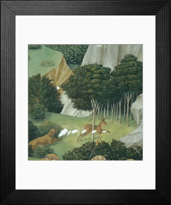 Framed Print : Frescoes of the Chapel of the Magi, by Benozzo di Lese di Sandro known as Benozzo Gozzoli, 15th Century, 1459 -1460 about, fresco, - Italy, Tuscany, Florence