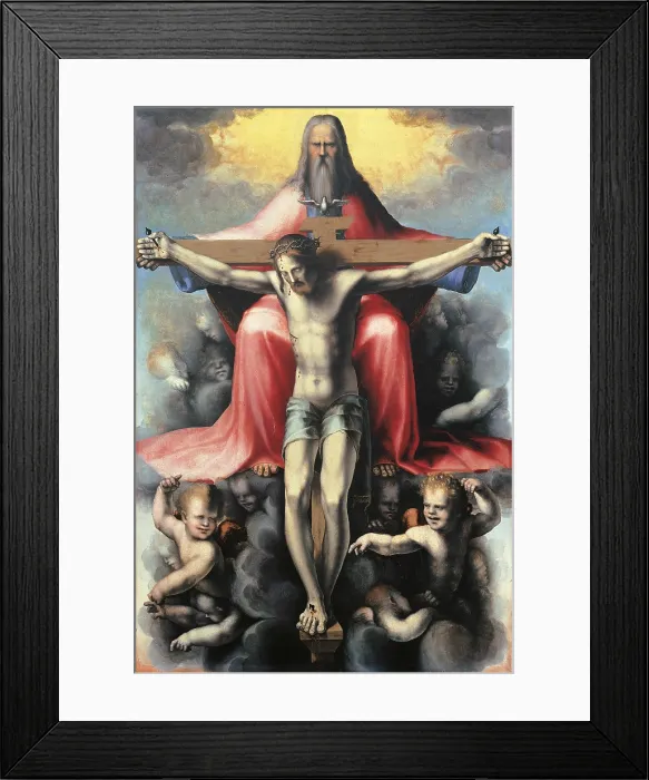Framed Print : Vallombrosa altarpiece, by DAgnolo Andrea known as Andrea del Sarto, 16th Century, 1528, panel, - Italy, Tuscany, Florence, Uffizi Gallery, inv. 1890