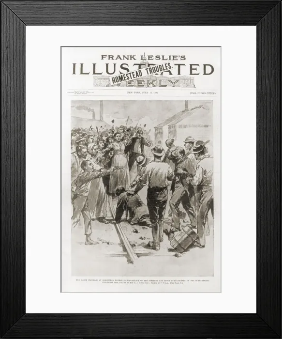 Framed Print : Great Battle of Homestead Framed Print : Great Battle of Homestead