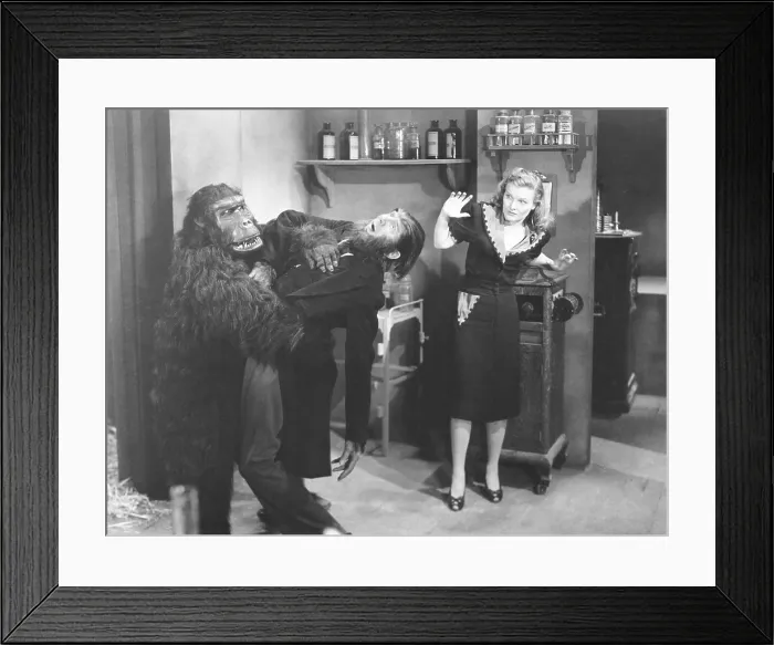 Framed Print : THE APE MAN, from left: Emil Van Horn, Bela Lugosi, Louise Currie, 1943