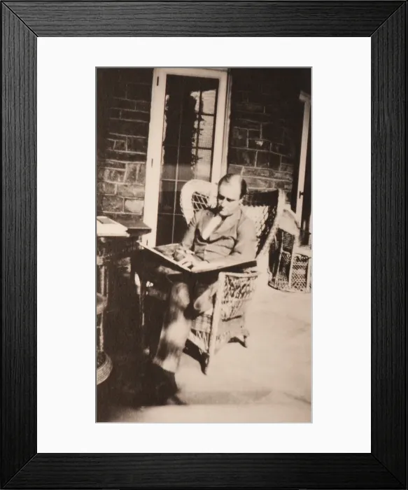 Framed Print : Franklin Roosevelt in 1922, one year after polio paralyzed his legs. (BSLOC_2013_8_2) Framed Print : Franklin Roosevelt in 1922, one year after polio paralyzed his legs. (BSLOC_2013_8_2)