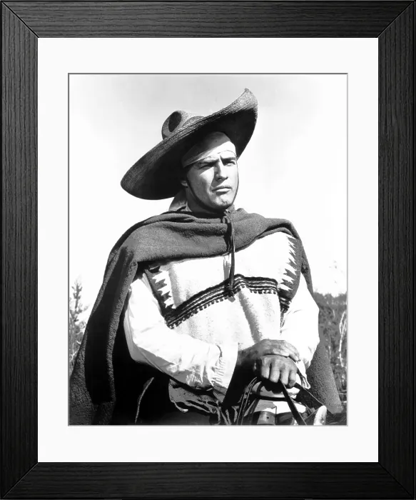 Framed Print : THE APPALOOSA, Marlon Brando, 1966 Framed Print : THE APPALOOSA, Marlon Brando, 1966