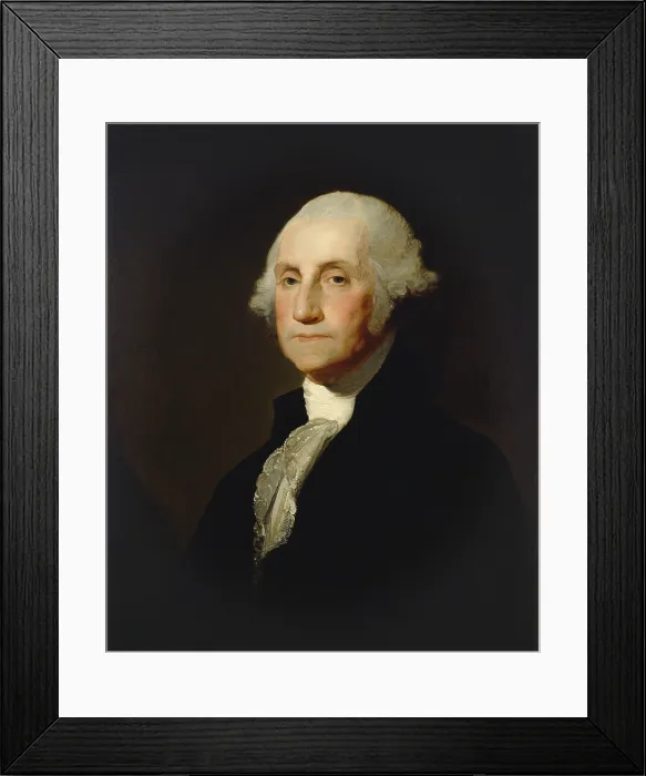 Framed Print : George Washington, by Gilbert Stuart, c. 1803-05, American painting, oil on canvas