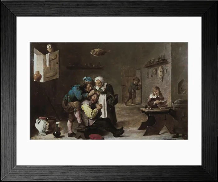 Framed Print : TENIERS II, David, 'the Younger' (1610-1690). Surgical Operation. 1650. Flemish art. Oil on wood. SPAIN. Madrid. Prado Museum Framed Print : TENIERS II, David, 'the Younger' (1610-1690). Surgical Operation. 1650. Flemish art. Oil on wood. SPAIN. Madrid. Prado Museum