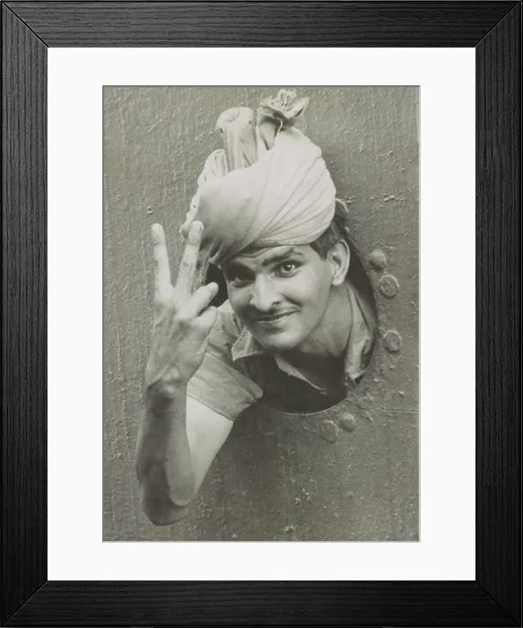 Framed Print : British Indian soldier he gives the V sign from a port-hole of a ship on arrival in Singapore. Dec. 1941. World War 2. (BSLOC_2014_10_146) Framed Print : British Indian soldier he gives the V sign from a port-hole of a ship on arrival in Singapore. Dec. 1941. World War 2. (BSLOC_2014_10_146)
