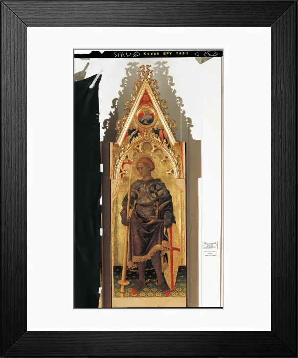Framed Print : Quaratesi Polyptych, by Gentile di Niccol known as Gentile da Fabriano, 15th Century, 1425, panel, cm 200 x 57, each panel - Italy, Tuscany, Florence, Uffizi Gallery