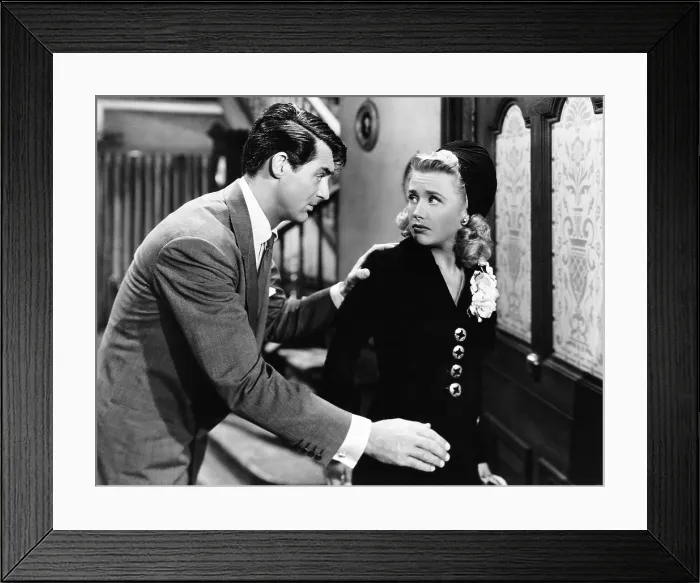 Framed Print : ARSENIC AND OLD LACE, from left: Cary Grant, Priscilla Lane, 1944 Framed Print : ARSENIC AND OLD LACE, from left: Cary Grant, Priscilla Lane, 1944