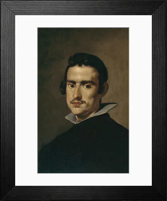 Framed Print : VELAZQUEZ, Diego Rodriguez de Silva (1599-1660). Self-portrait. 1623. Baroque art. Oil on canvas. SPAIN. Madrid. Prado Museum