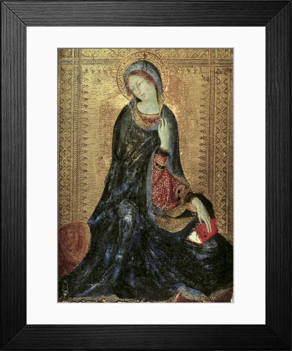 Framed Print : MARTINI, Simone di Martino, called Simone (1284-1344). The Madonna from an Annunciation. 1340-1344. International gothic. Tempera on wood. RUSSIA. Saint Petersburg Framed Print : MARTINI, Simone di Martino, called Simone (1284-1344). The Madonna from an Annunciation. 1340-1344. International gothic. Tempera on wood. RUSSIA. Saint Petersburg