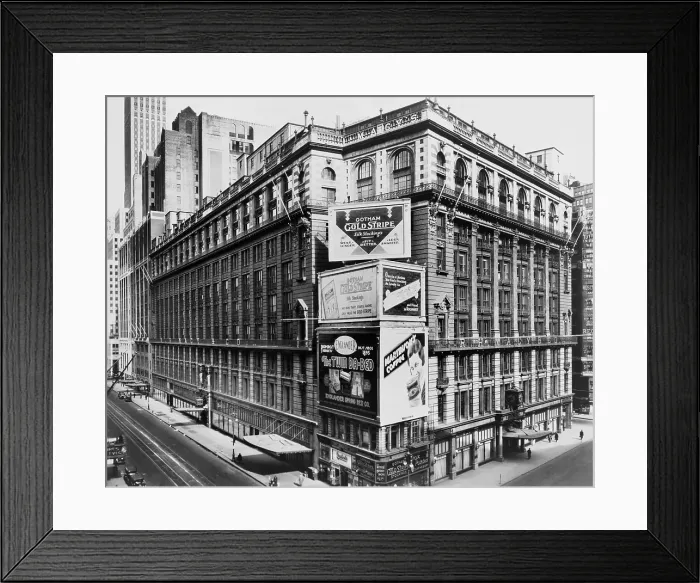 Framed Print : Macy's Department Store at Broadway & 34th St. New York City, in 1931. Photo by Irving Underhill. (BSLOC_2013_8_229) Framed Print : Macy's Department Store at Broadway & 34th St. New York City, in 1931. Photo by Irving Underhill. (BSLOC_2013_8_229)