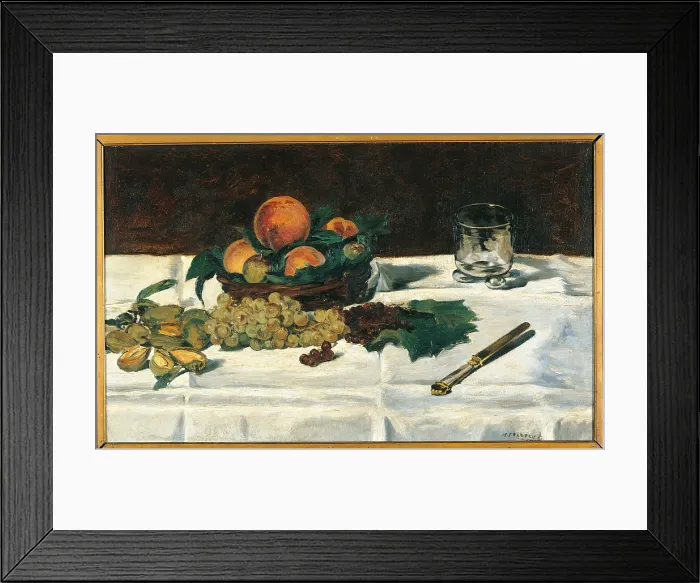 Framed Print : Still Life Fruit on a Table, by Edouard Manet, 1864, 19th Century, oil on canvas, cm 45 x 73, 5 - France, Ile de France, Paris, Muse dOrsay, RF1670. All Framed Print : Still Life Fruit on a Table, by Edouard Manet, 1864, 19th Century, oil on canvas, cm 45 x 73, 5 - France, Ile de France, Paris, Muse dOrsay, RF1670. All