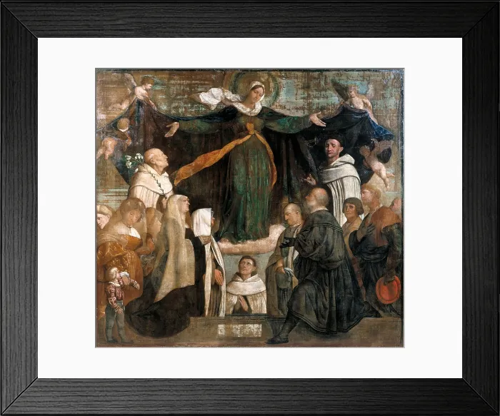 Framed Print : The Virgin of Carmel, by Bonvicino Alessandro known as Moretto da Brescia, 16th Century, 1520 -1522 about, canvas, cm 272 x 298 - Italy, Veneto, Venice, Accademia Art Galleries Framed Print : The Virgin of Carmel, by Bonvicino Alessandro known as Moretto da Brescia, 16th Century, 1520 -1522 about, canvas, cm 272 x 298 - Italy, Veneto, Venice, Accademia Art Galleries