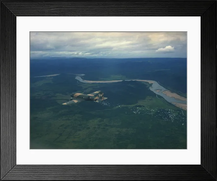 Framed Print : Vietnam War. A US Air Force C-47 releases psychological warfare leaflets near Nha Trang, South Vietnam Framed Print : Vietnam War. A US Air Force C-47 releases psychological warfare leaflets near Nha Trang, South Vietnam