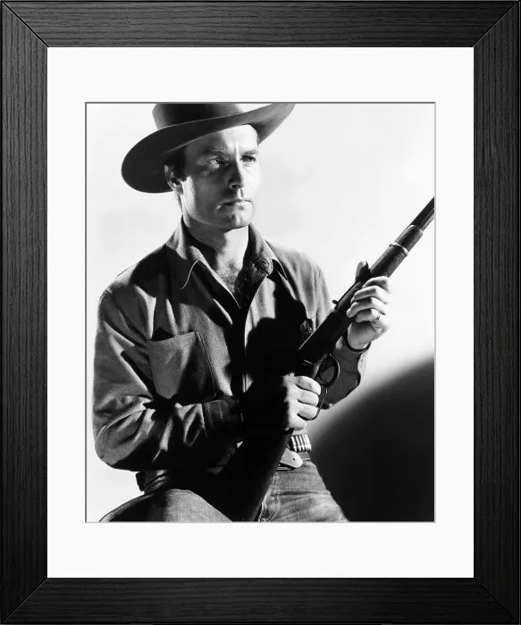 Framed Print : THE LONE GUN, George Montgomery, 1954
